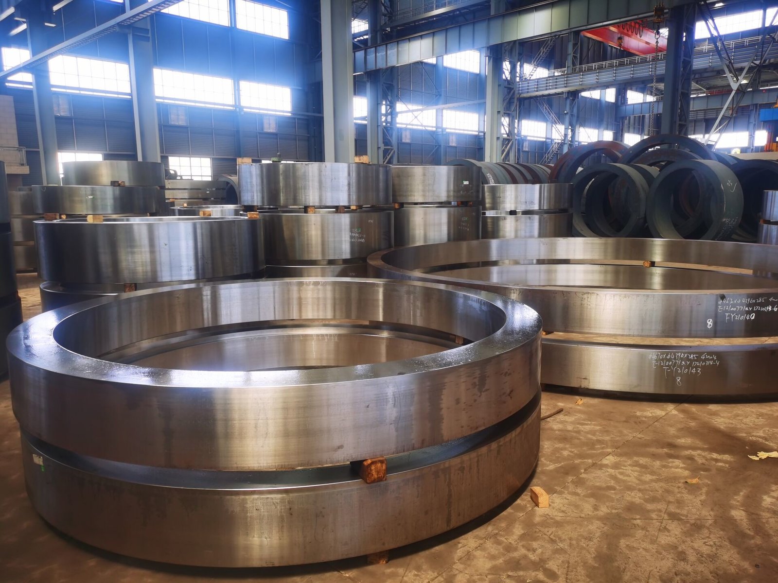 Rolled Rings Electroplating 1.4057 5000mm Turbine Guider Forged Steel Rings - 图片 3
